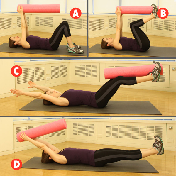 Bài tập luân chuyển cuốn thảm yoga
