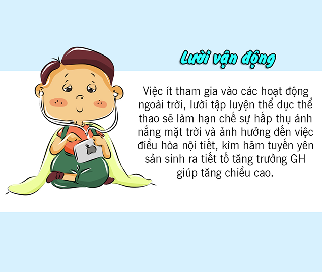 7 lý do khiến con trai không thể cao thêm