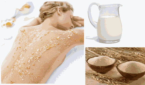 Có thể dưỡng trắng toàn thân với cám gạo và sữa tươi