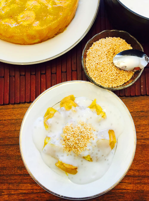 Món bánh chuối hấp thành quả Món bánh chuối hấp thành quả