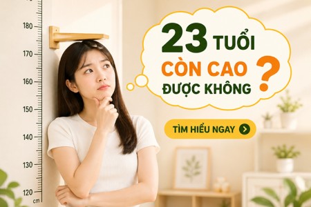 23 tuổi còn cao được không? Nguyên nhân và cách cải thiện 23 tuổi còn cao được không? Nguyên nhân và cách cải thiện