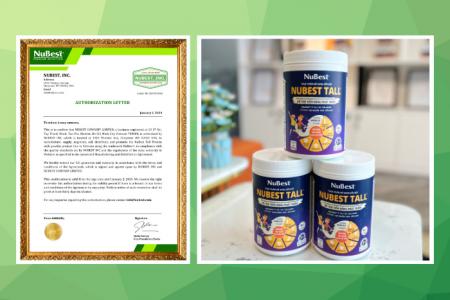 NuBest Hoa Kỳ chính thức nhượng quyền cho NuBest Vietnam sản xuất Sữa bột NuBest Tall