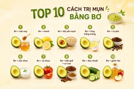 Top 10 cách trị mụn bằng bơ hiệu quả