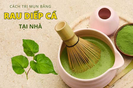 Cách trị mụn bằng rau diếp cá tại nhà