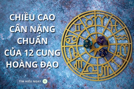 Chiều cao cân nặng chuẩn của 12 cung hoàng đạo