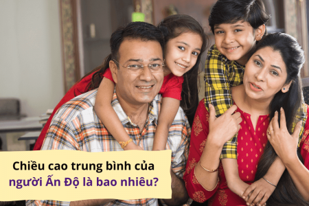 Chiều cao trung bình của người Ấn Độ là bao nhiêu?