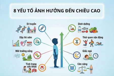 8 yếu tố quyết định đến chiều cao ở con người