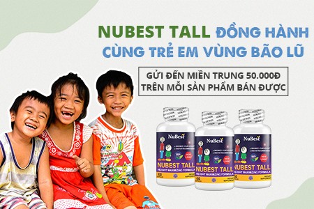 NuBest Tall - Đồng hành cùng trẻ em vùng bão lũ