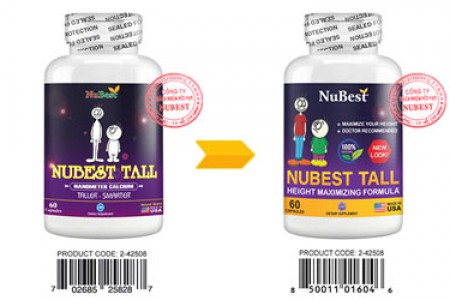 Thông báo: NuBest Tall đổi nhãn chai theo quy định mới của FDA Hoa Kỳ