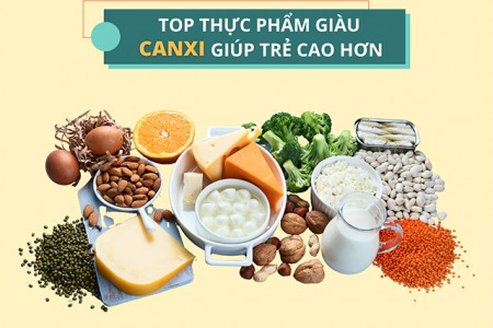 Top 15 thực phẩm giàu Canxi giúp trẻ cao hơn