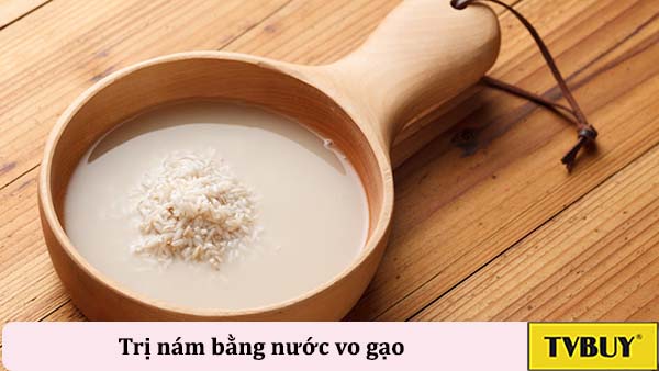 trị nám bằng nha dam và nước vo gạo