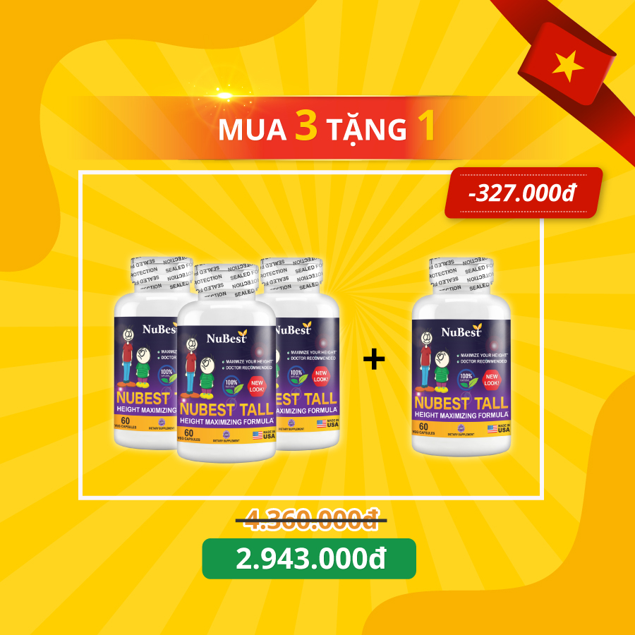 Khuyến mãi combo khi mua NuBest Tall