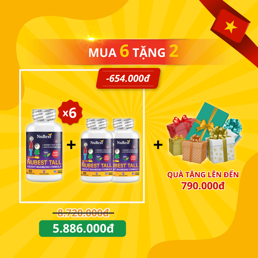 Khuyến mãi combo khi mua NuBest Tall