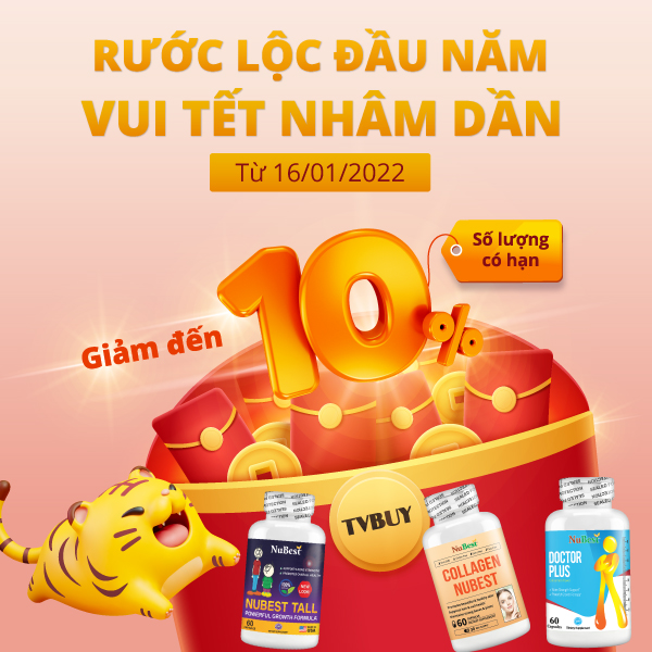 Nhận ưu đãi lên đến 10% khi mua sản phẩm tại TVBUY từ ngày 16/01/2022