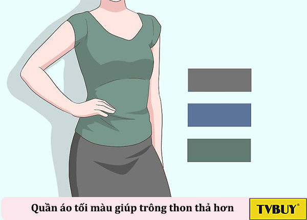 quần áo màu tối sẽ giúp bạn trông cao hơn