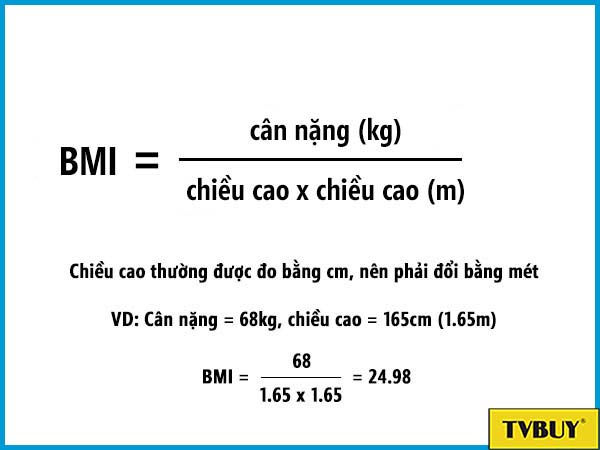 Cách Tính Bmi (Chỉ Số Khối Cơ Thể) Và Tiêu Chuẩn Bmi Cho Từng Quốc Gia -  Tvbuy