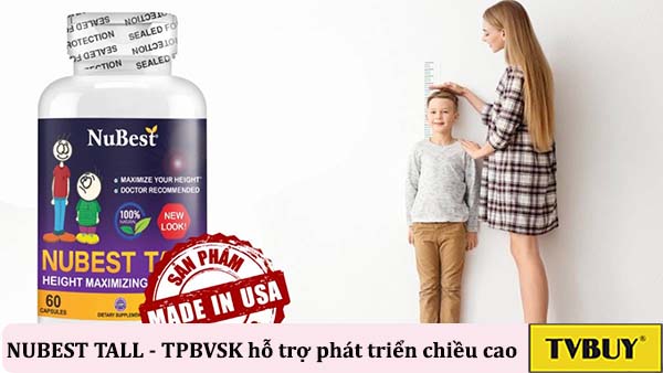 thực phẩm bảo vệ sức khỏe hỗ trợ tăng chiều cao nubest tall