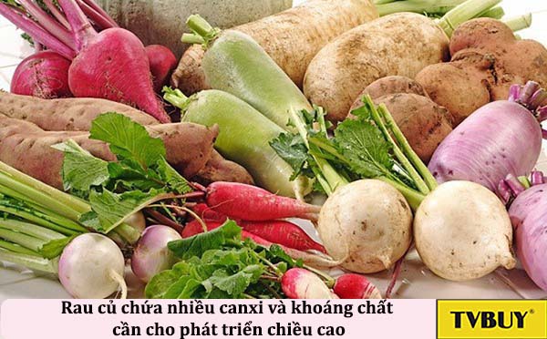 củ cũng có tác dụng thúc đẩy tăng chiều cao