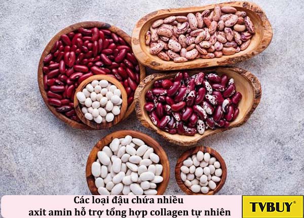 đậu chưa nhiều axit amin hỗ trợ tổng hơp collage tự nhiên