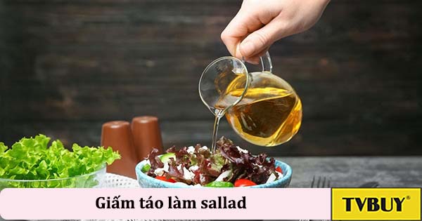 giấm táo làm sallad
