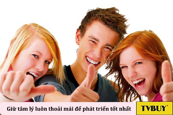 giữ tinh thần thoải mái 