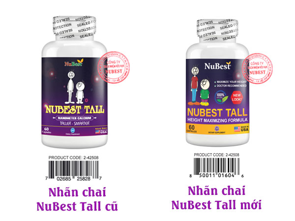 nubest tall đổi nhãn chai