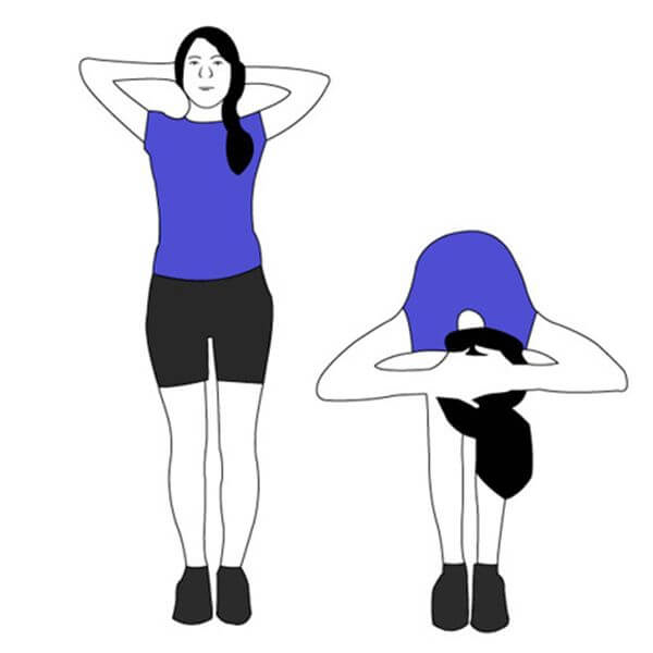 bài tập tăng chiều cao cúi gập đầu