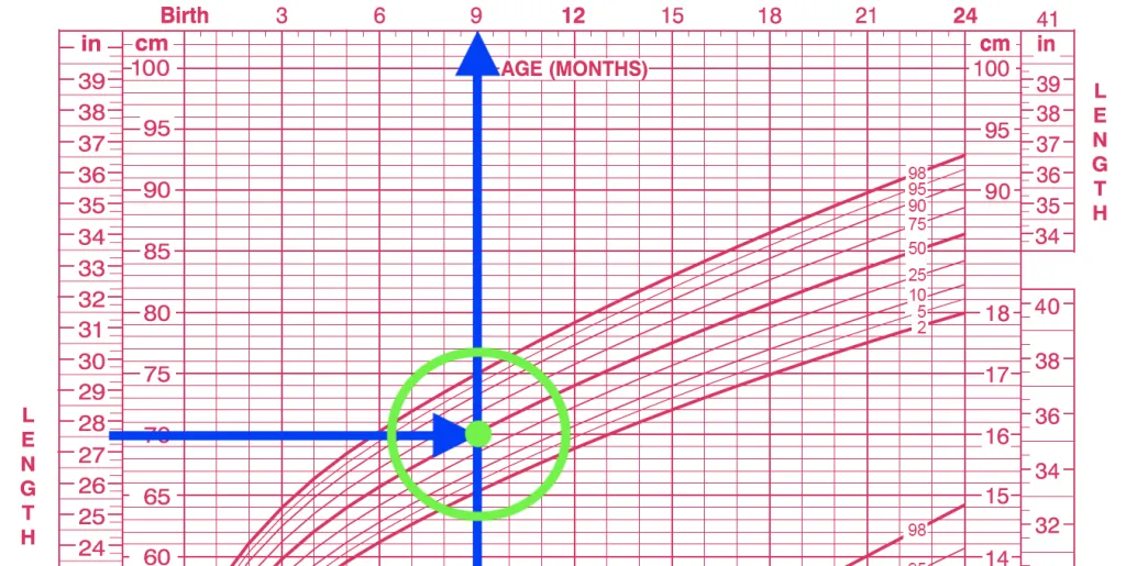 cách sử dụng biểu đồ tăng trưởng bước 1