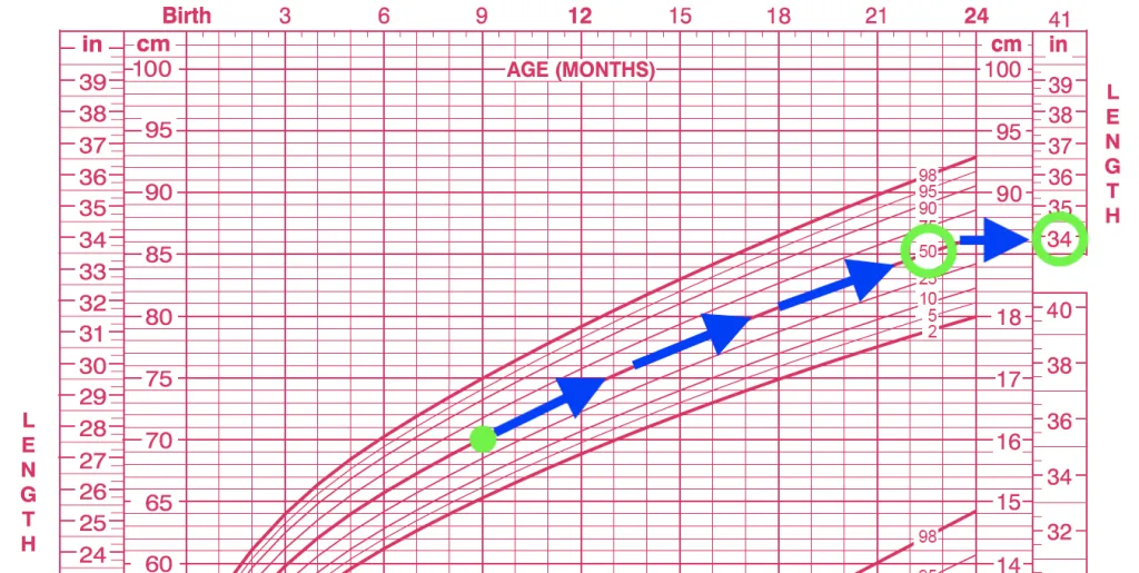 cách dùng biểu đồ tăng trưởng cho trẻ