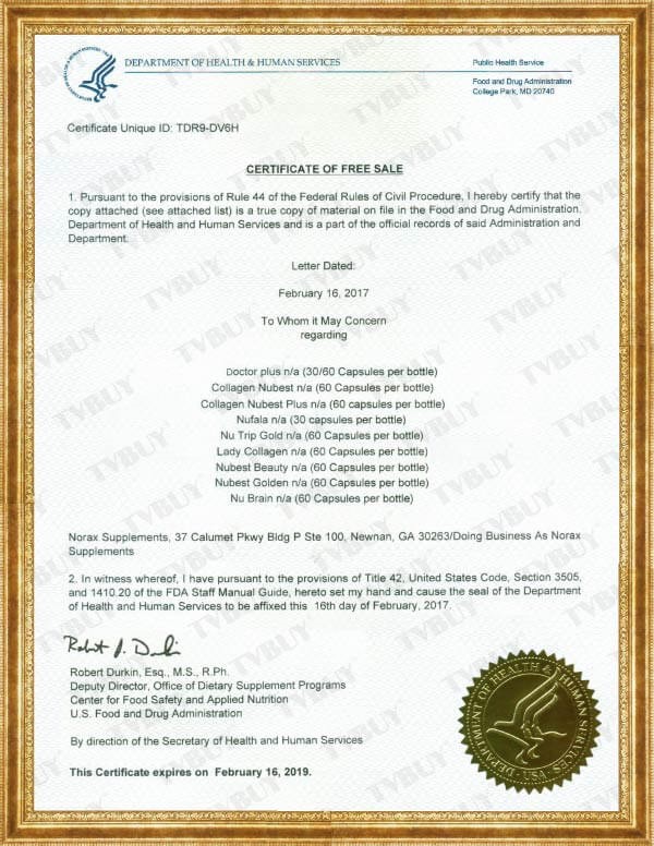 nutrip gold fda approval