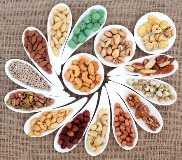 Các loại hạt chứa nhiều khoáng chất