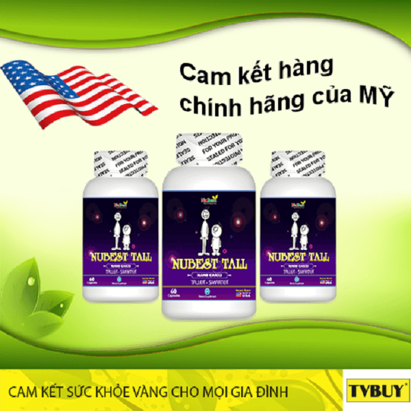 NUBEST TALL được phân phối bởi TVBuy, cam kết hàng chính hãng