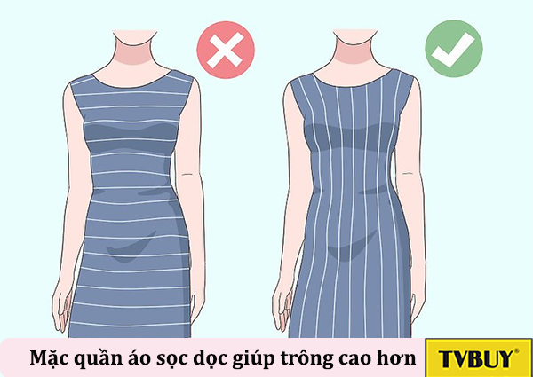 cách mặc đồ để cao hơn 