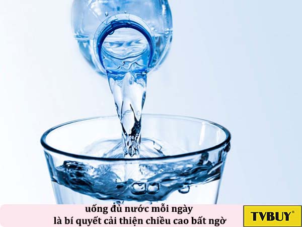 nước giúp tăng chiều cao