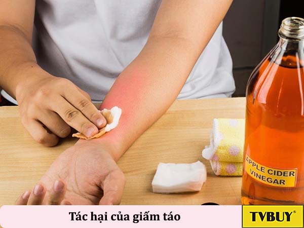 tác hại của giấm táo