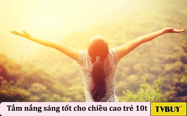tắm nắng sáng