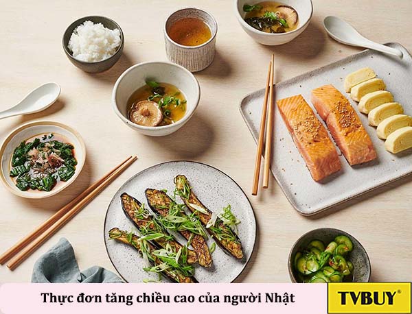 thực đơn tăng chiều cao của người nhật
