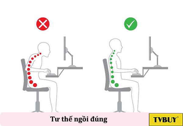 tư thế ngồi đúng