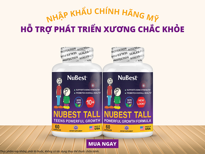 Các sản phẩm hỗ trợ phát triển xương chắc khỏe cho trẻ 14 tuổi