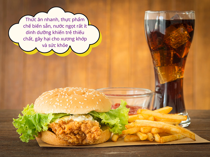 Các loại thực phẩm cần hạn chế để chiều cao phát triển