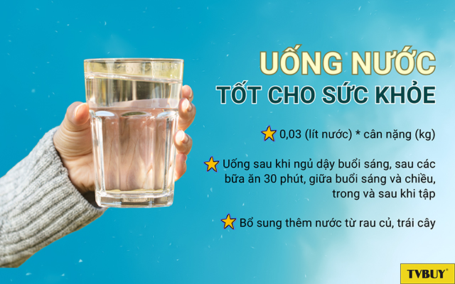 Uống nước theo hướng dẫn giúp đạt hiệu quả bổ sung tốt hơn