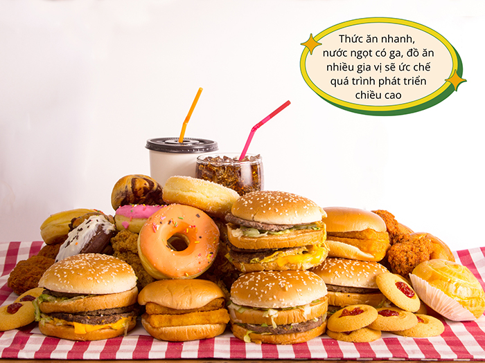 Các loại thực phẩm cần hạn chế để chiều cao phát triển tối ưu
