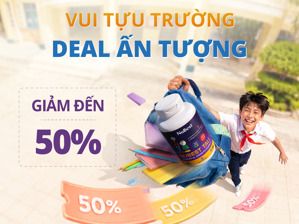 Mừng con tựu trường cùng hàng ngàn deal “khủng” từ TVBUY.