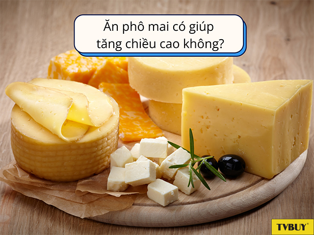 Phô mai là thực phẩm giàu dinh dưỡng có lợi cho quá trình tăng trưởng chiều cao của trẻ