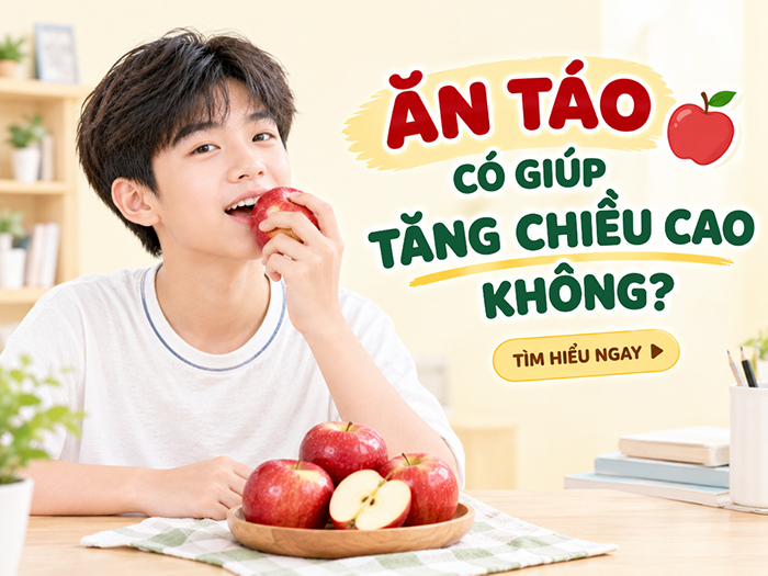 Ăn táo giúp trẻ em và thanh thiếu niên tăng chiều cao.