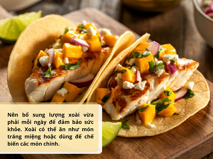 Xoài là thực phẩm dễ ăn, dễ bổ sung vào thực đơn hàng ngày của người Việt