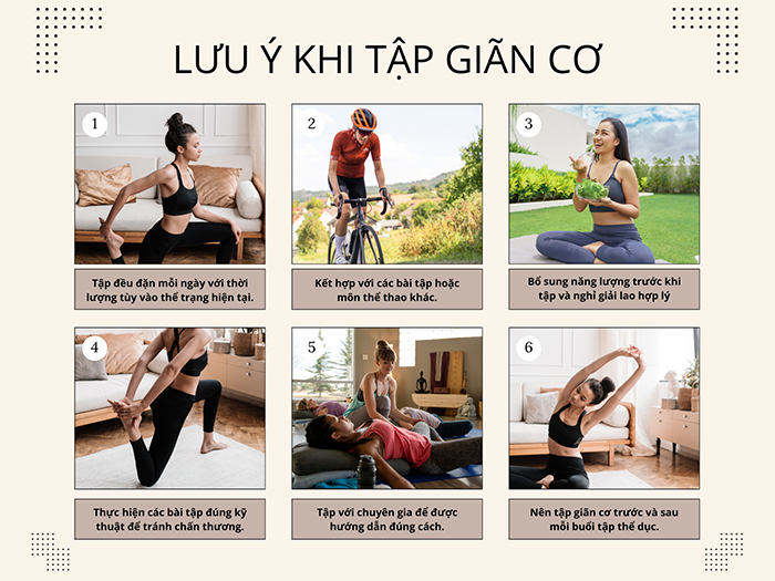 Lưu ý khi tập giãn cơ giúp tăng chiều cao