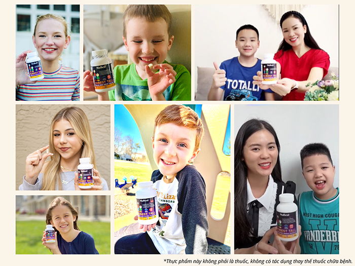 TPBVSK của NuBest Tall được nhiều trẻ em và thanh thiếu niên toàn cầu tin dùng