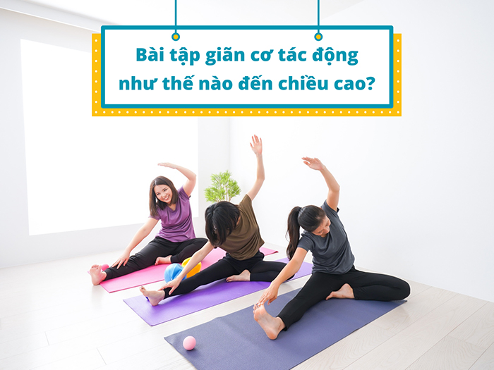 Bài tập giãn cơ tác động tích cực đến phát triển chiều cao