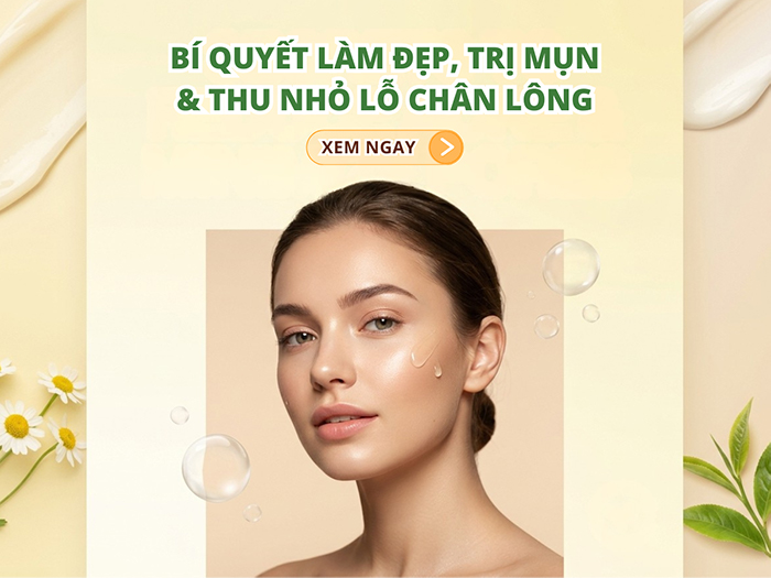 Bí quyết làm đẹp da giúp trị mụn và thu nhỏ lỗ chân lông.